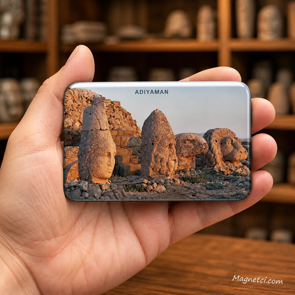 Adıyaman Nemrut Dağı Batı Terası Anıtsal Heykelleri Epoksi Magnet ADY-04