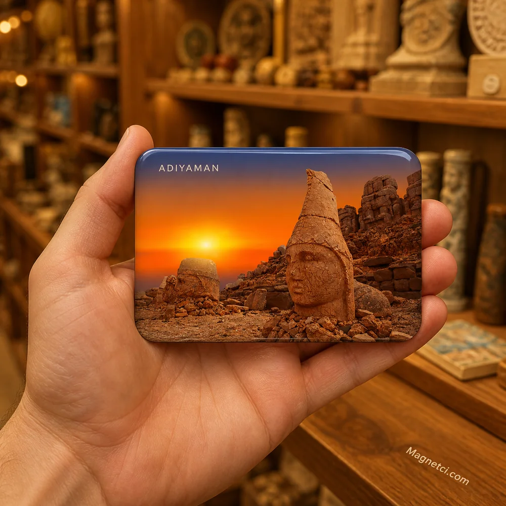Adıyaman Nemrut Dağı Gün Batımı Heykelleri Epoksi Magnet ADY-05