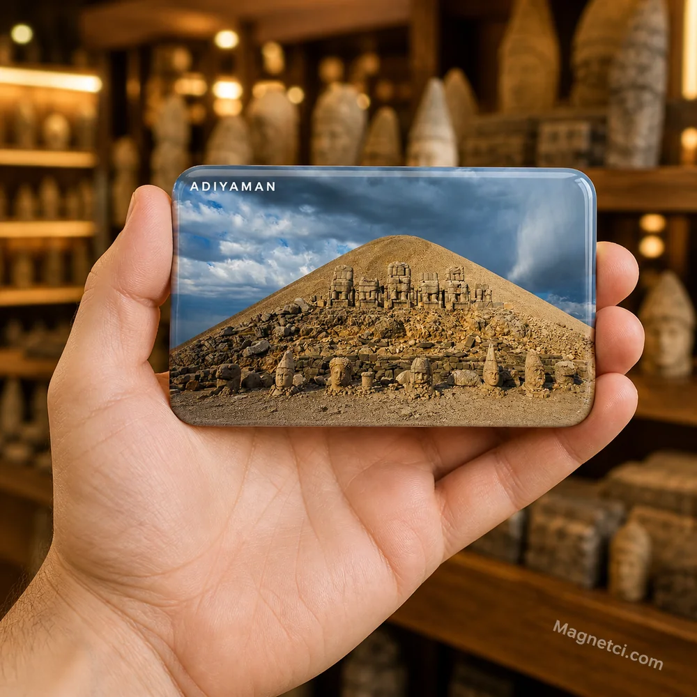 Adıyaman Nemrut Dağı Tümülüsü ve Heykel Sırası Epoksi Magnet ADY-08