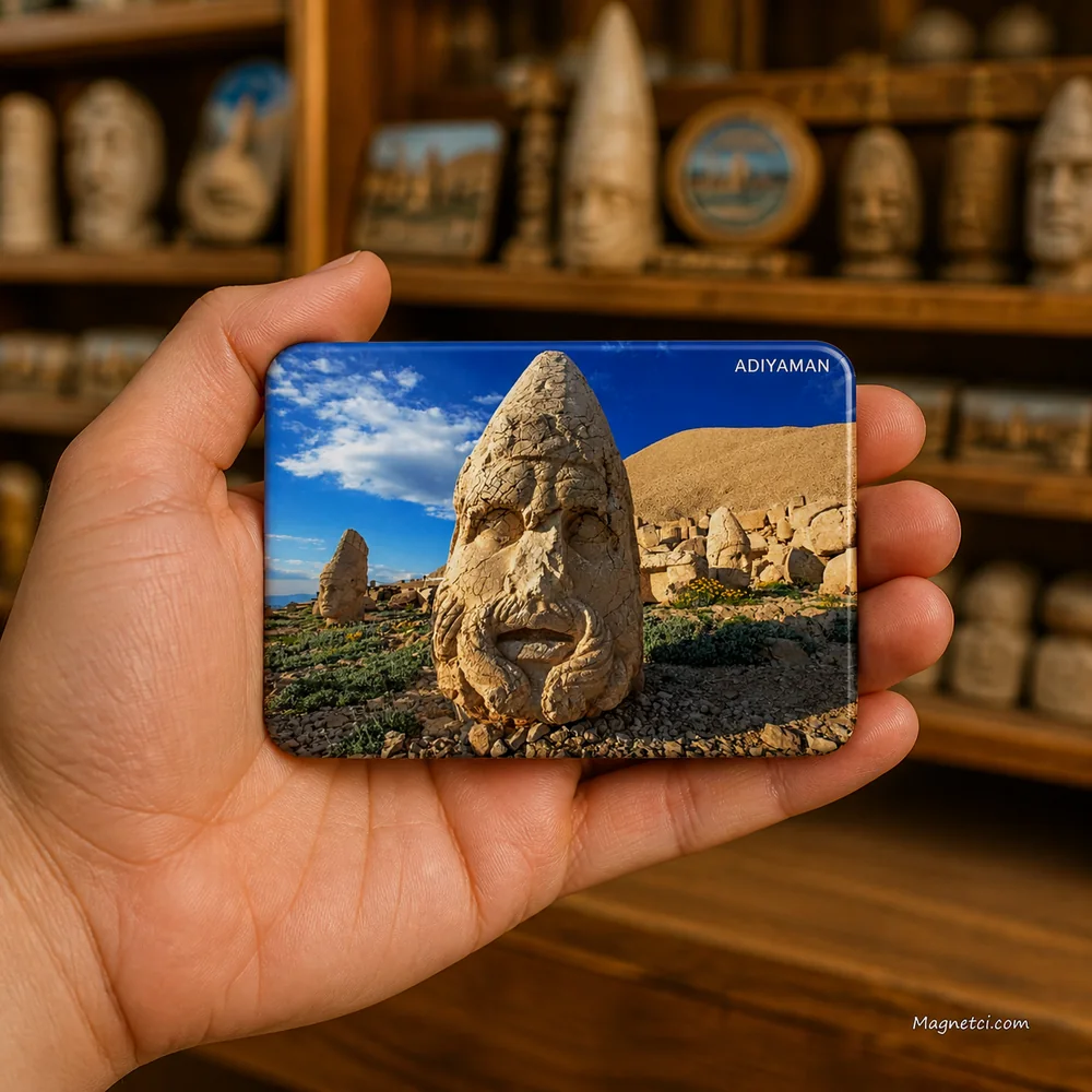 Adıyaman Nemrut Dağı Tanrı Heykeli Yakın Görünüm Epoksi Magnet ADY-10