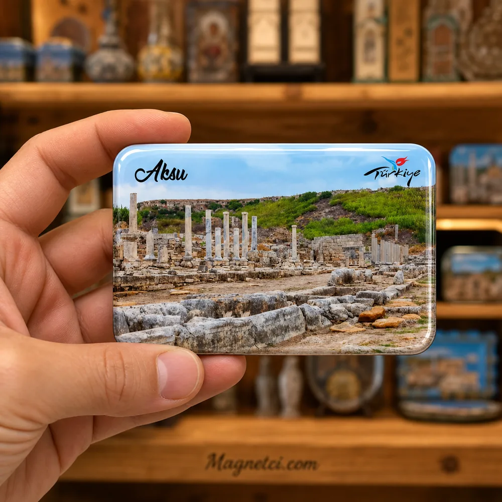 Aksu Perge Agora ve Sütunlar Epoksi Magnet AKS-02