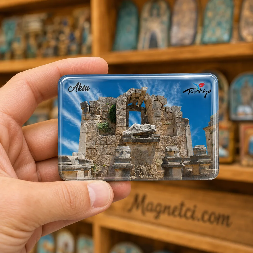 Aksu Perge Anıtsal Çeşme Epoksi Magnet AKS-08