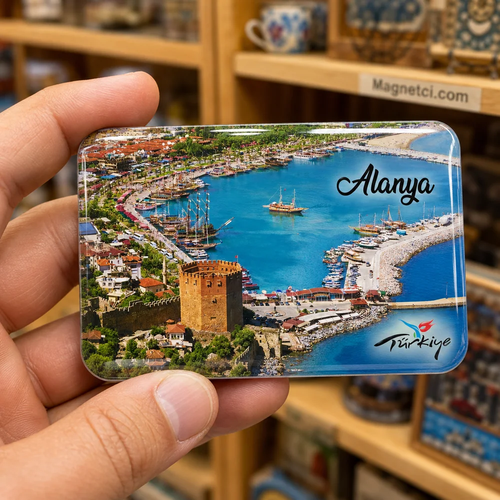 Kızıl Kule ve Liman Panoraması Epoksi Magnet ALN-01