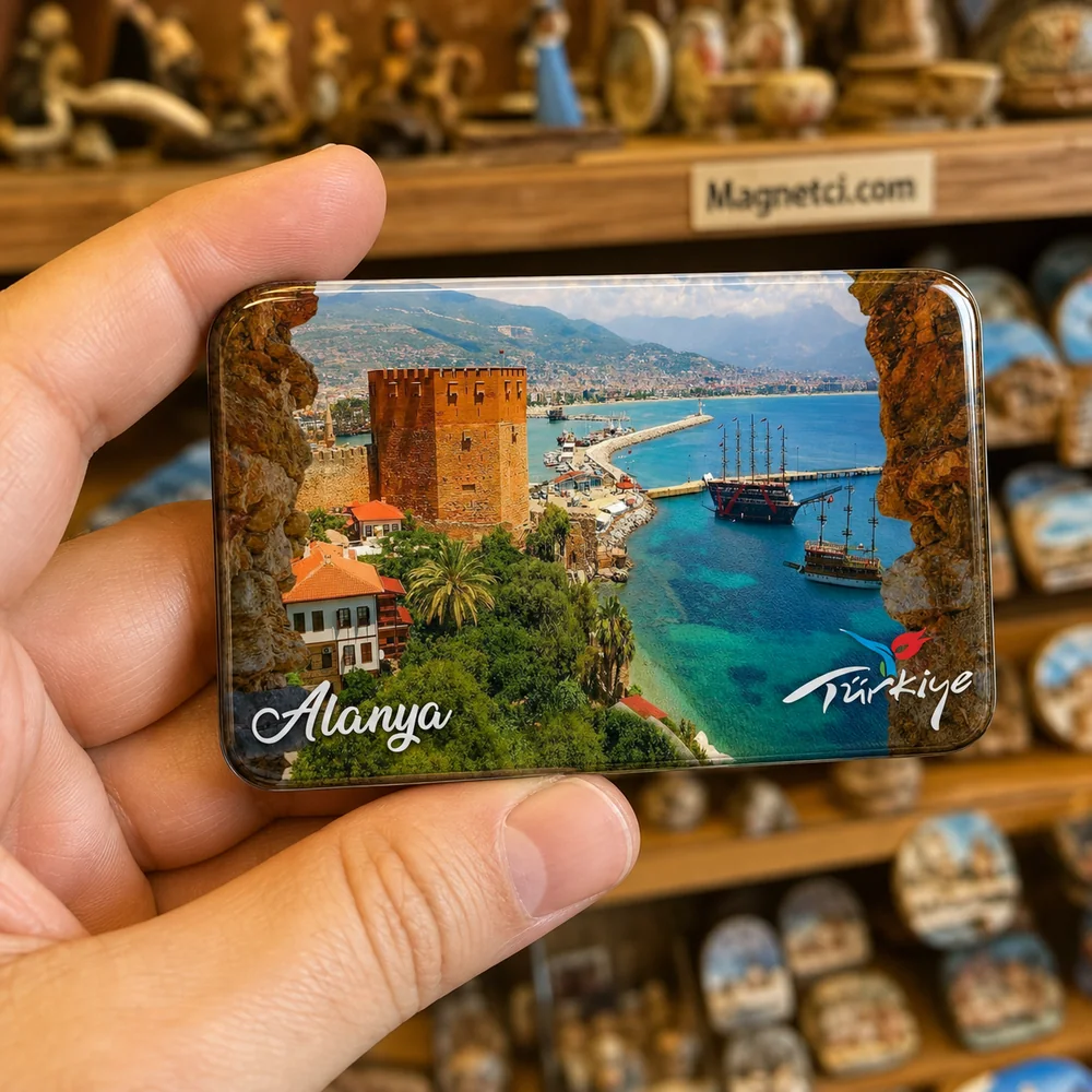 Kızıl Kule Taş Kemer Manzarası Epoksi Magnet ALN-02