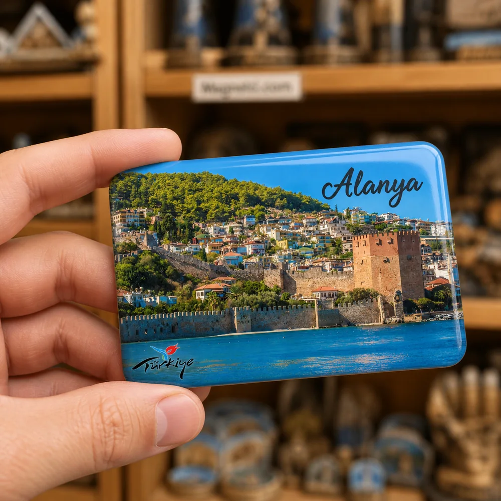 Kızıl Kule ve Tarihi Mahalle Epoksi Magnet ALN-08