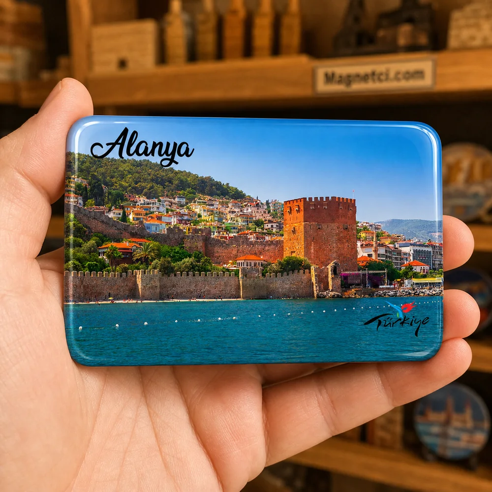 Kızıl Kule Sahil Manzarası Epoksi Magnet ALN-20