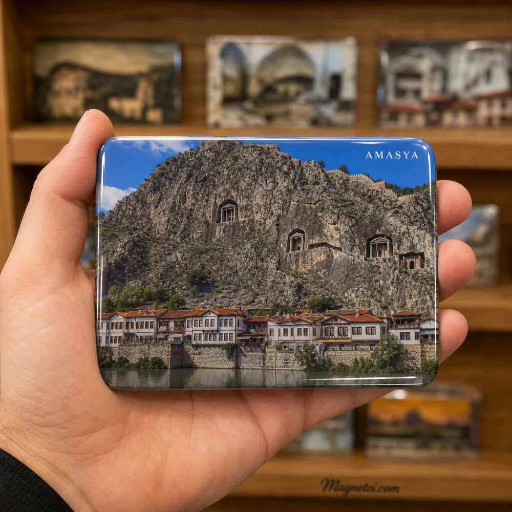 Amasya Kral Kaya Mezarları Epoksi Magnet AMA-10