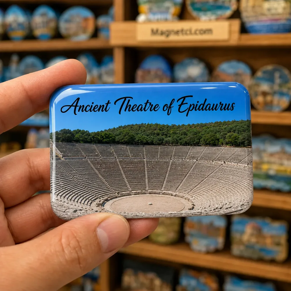 Ancient Theatre of Epidaurus Tiyatronun Orkestra Çemberi epoksi magnet ANC-02