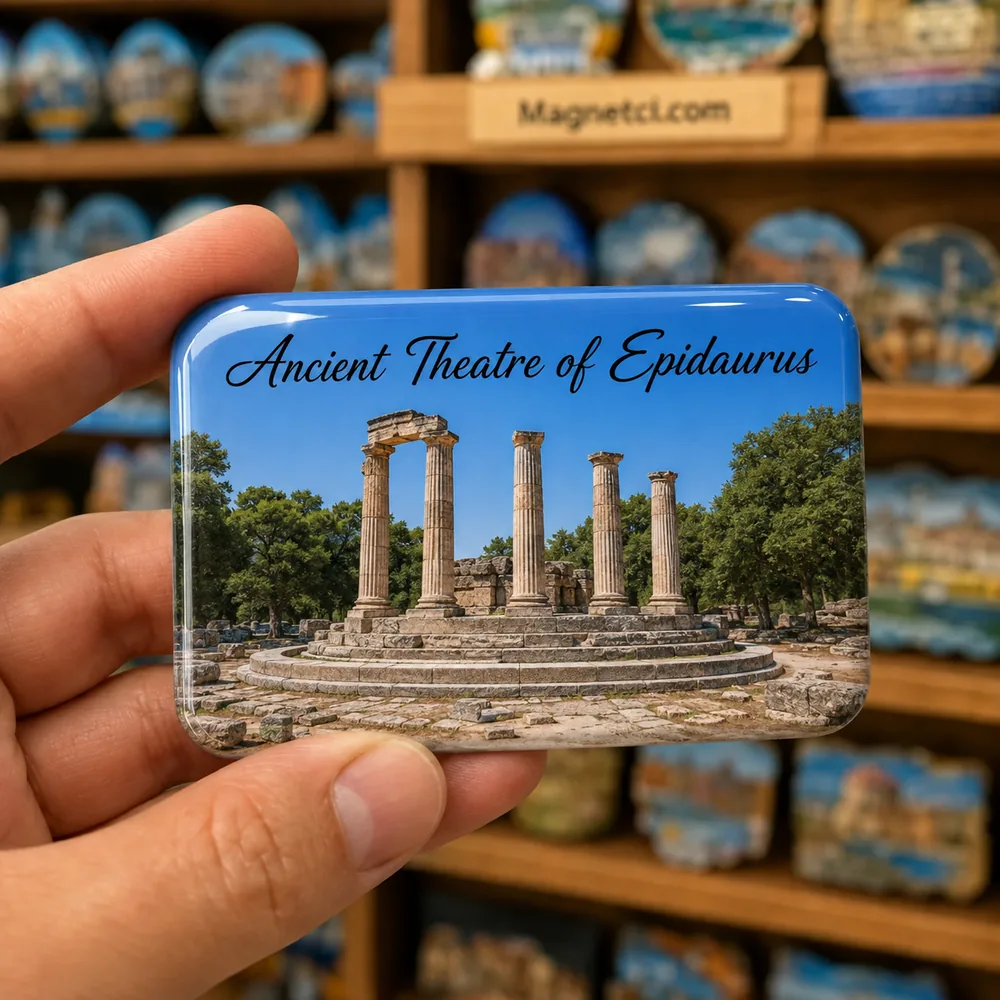 Ancient Theatre of Epidaurus Tholos / Thymele Binası epoksi magnet ANC-04