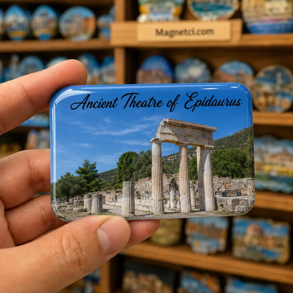 Ancient Theatre of Epidaurus Propylaea Giriş Kapısı Anıtı epoksi magnet ANC-08
