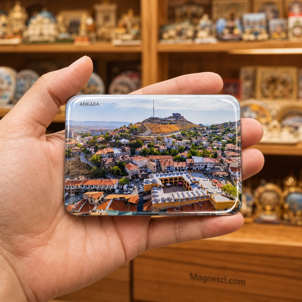 Ankara Beypazarı Tarihi Kent Panoraması Epoksi Magnet ANK-12