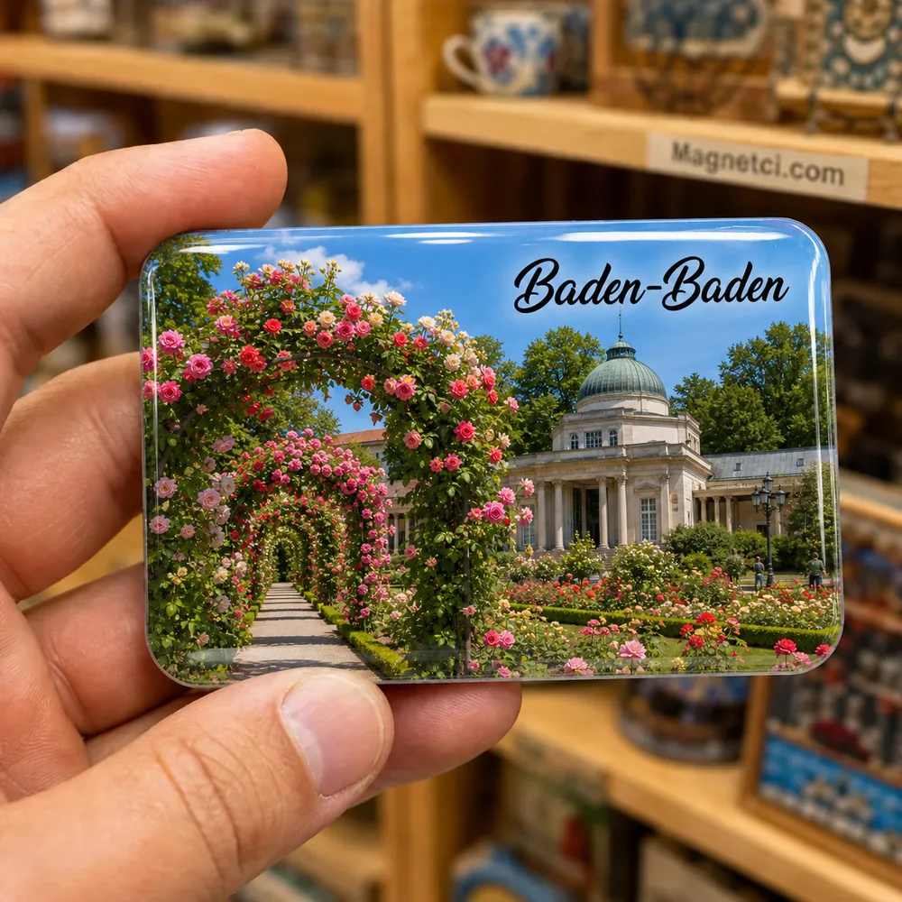 Baden-Baden Beutig Gül Bahçesi Epoksi Magnet BAD-08