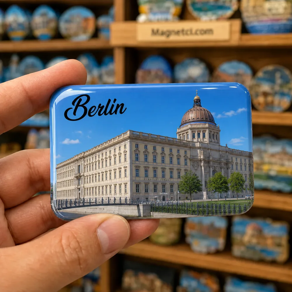 Berlin Humboldt Forum ve Schlossplatz Epoksi Magnet BER-07