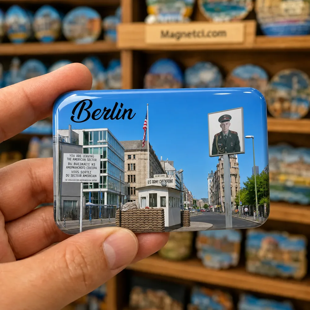 Berlin Checkpoint Charlie Epoksi Magnet BER-10