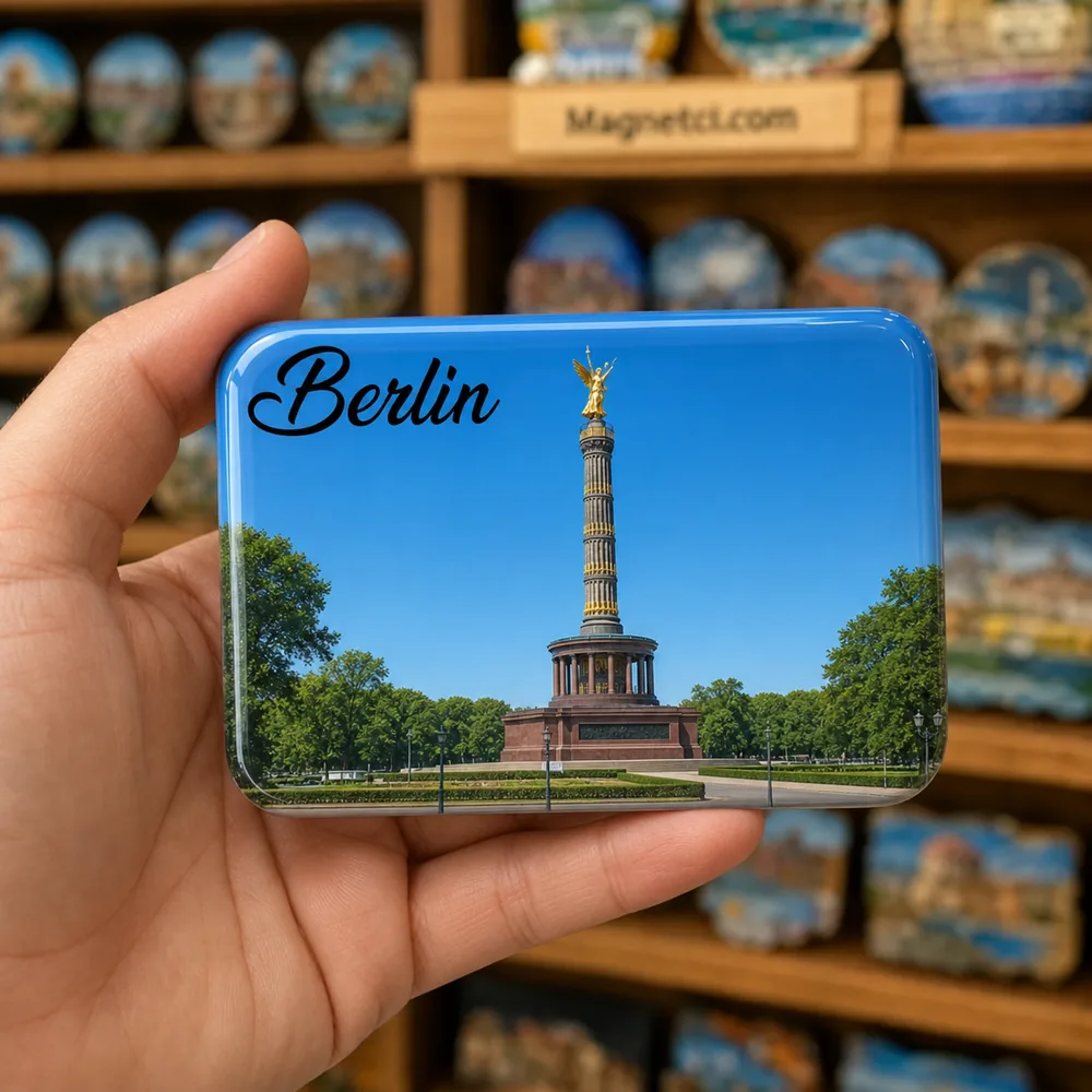 Berlin Zafer Sütunu ve Tiergarten Epoksi Magnet BER-11