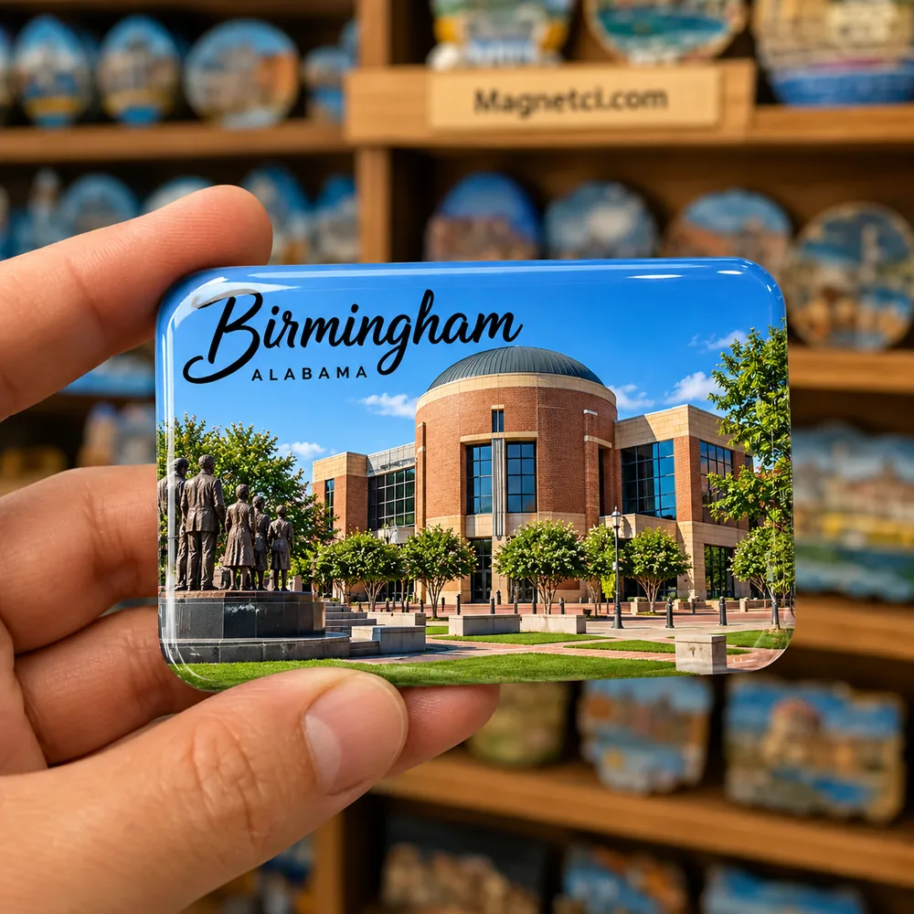 Birmingham Civil Rights Institute epoksi souvenir magnet USA-ALB-BIR-04