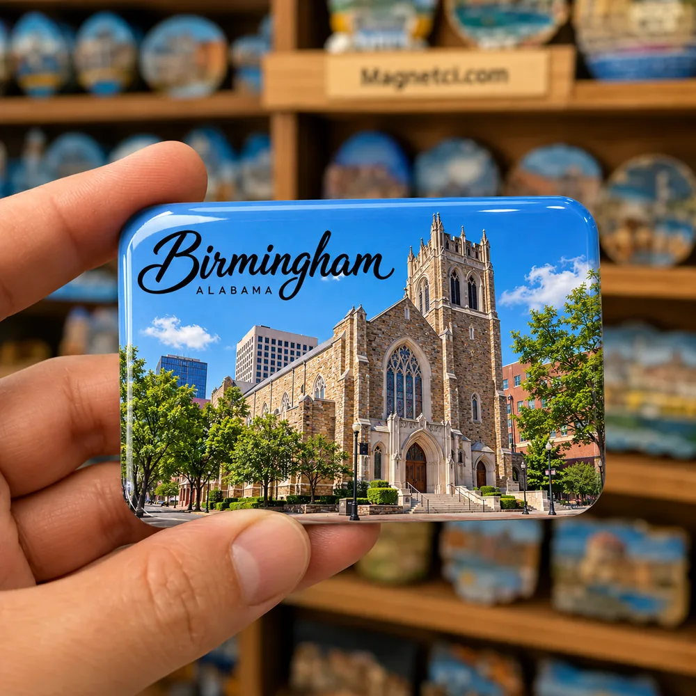 Birmingham St. Paul United Methodist Church epoksi souvenir magnet USA-ALB-BIR-07