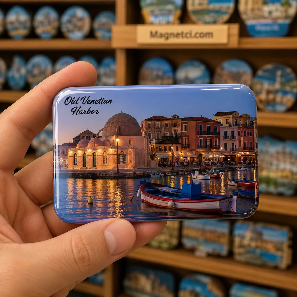 Old Venetian Harbor Meydanları ve Kent Dokusu epoksi magnet COV-02