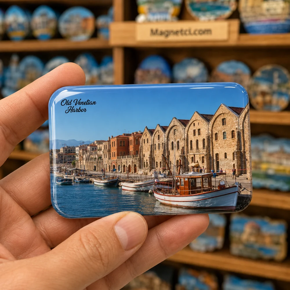 Old Venetian Harbor Bölgesel Mimari Detayları epoksi magnet COV-03