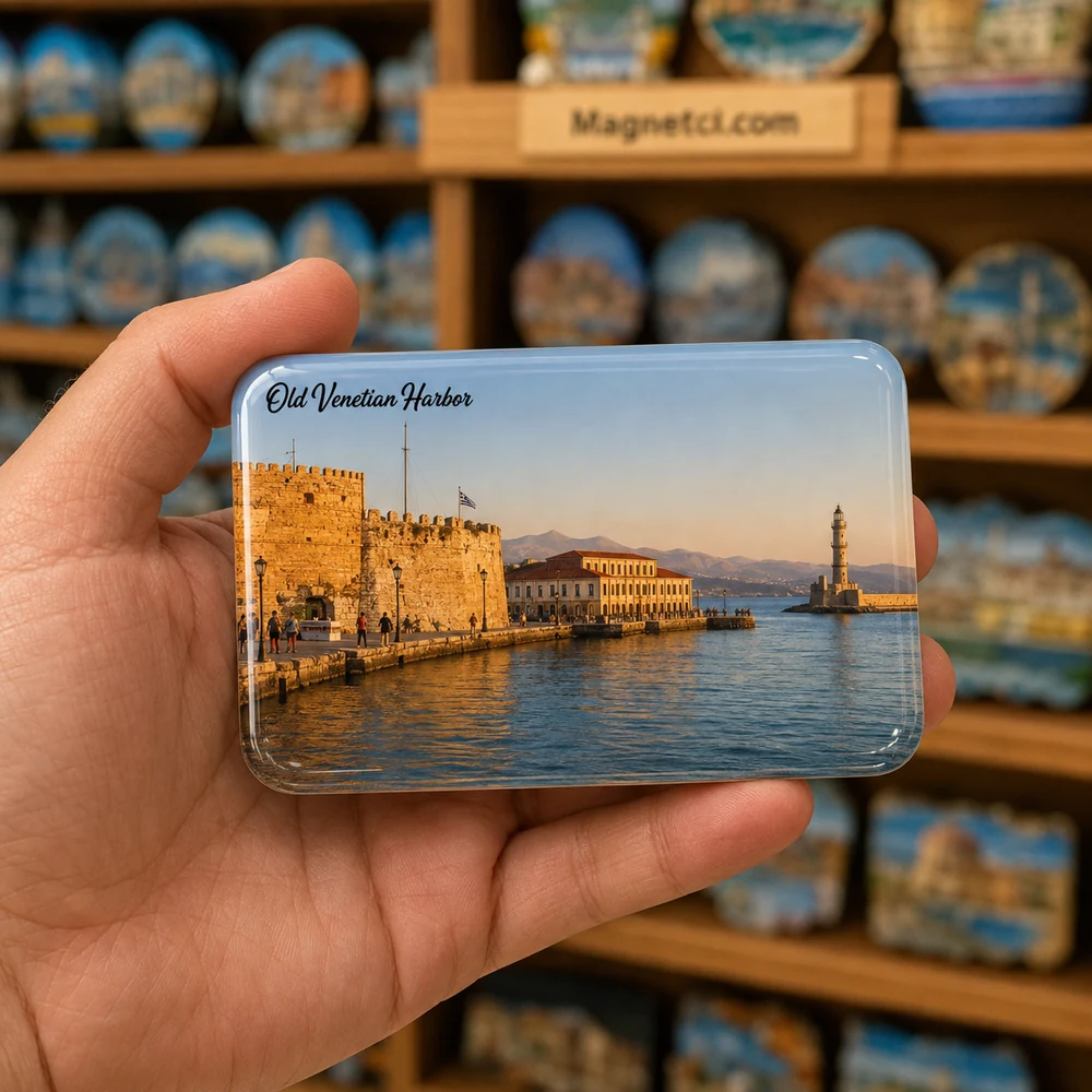 Old Venetian Harbor Kültür ve Müze Rotası epoksi magnet COV-04