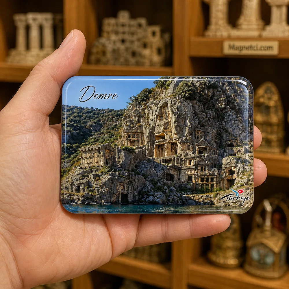 Myra Kaya Mezarları Genel Görünüm Epoksi Magnet DMR-01