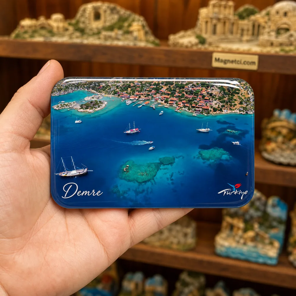 Kekova Koyları Havadan Epoksi Magnet DMR-04