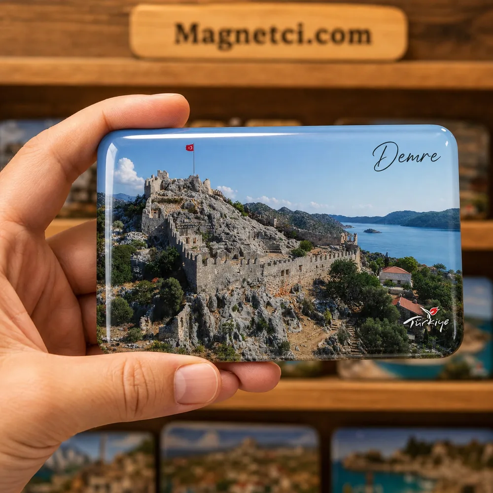 Simena Kaleköy Kalesi Epoksi Magnet DMR-08