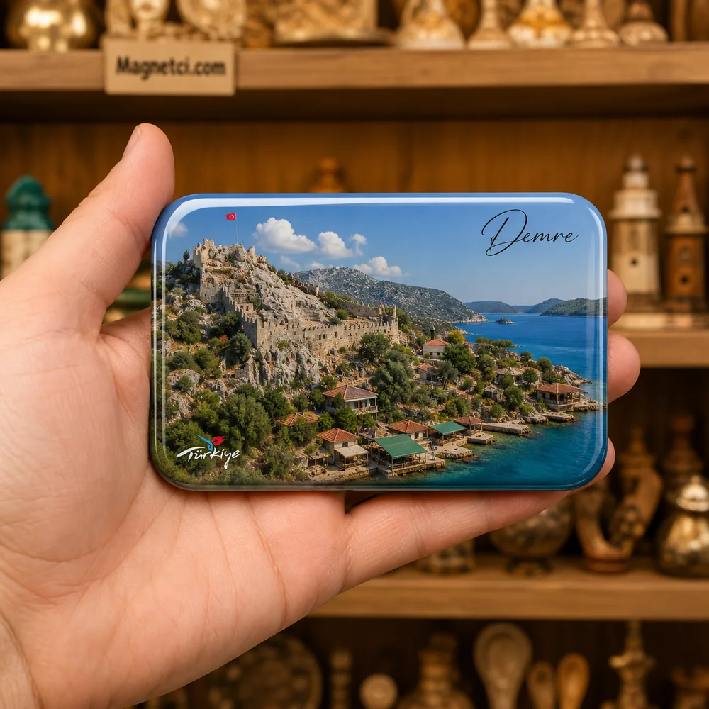 Simena Kaleköy Panoraması Epoksi Magnet DMR-12