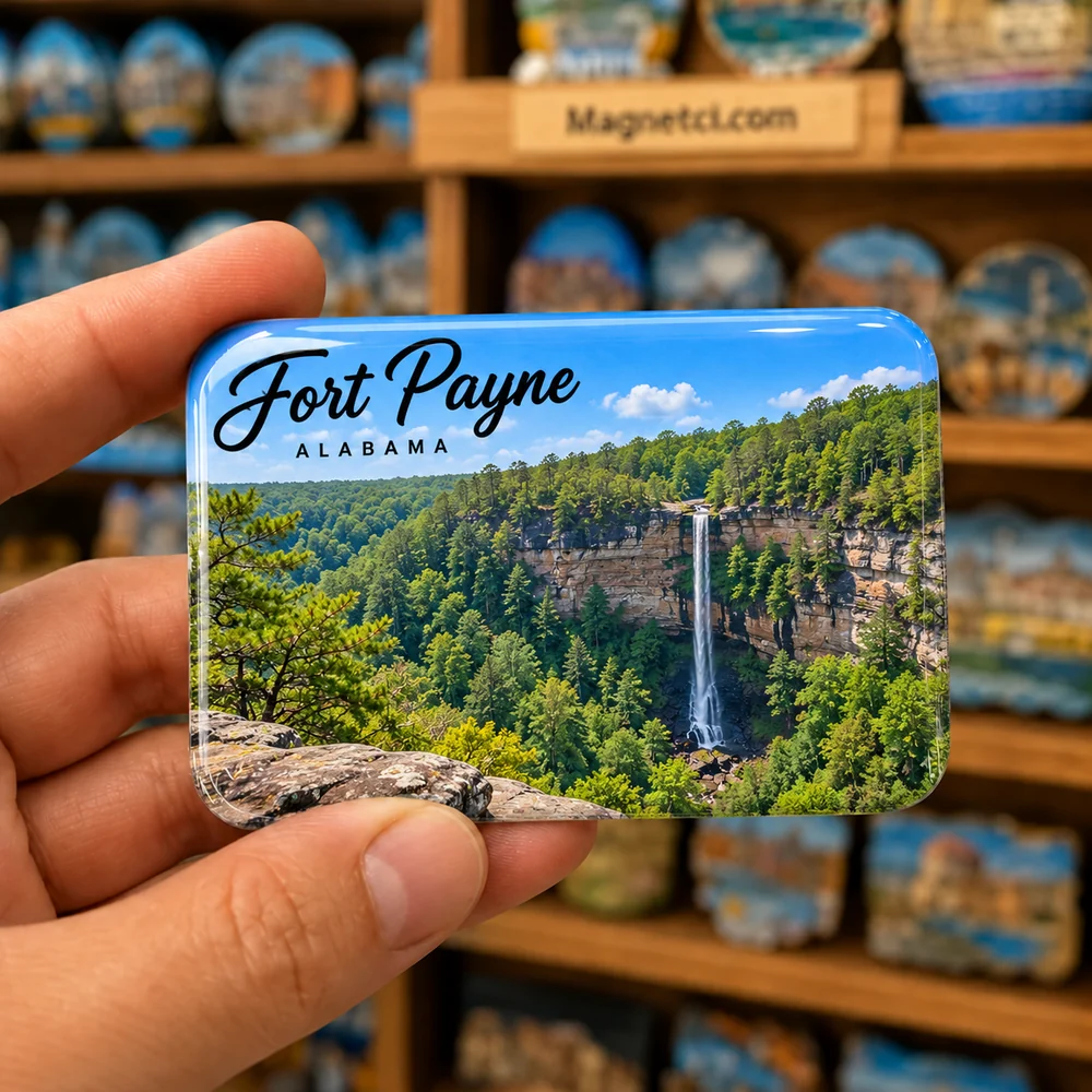 Grace’s High Falls epoksi souvenir magnet USA-ALB-LIT-03