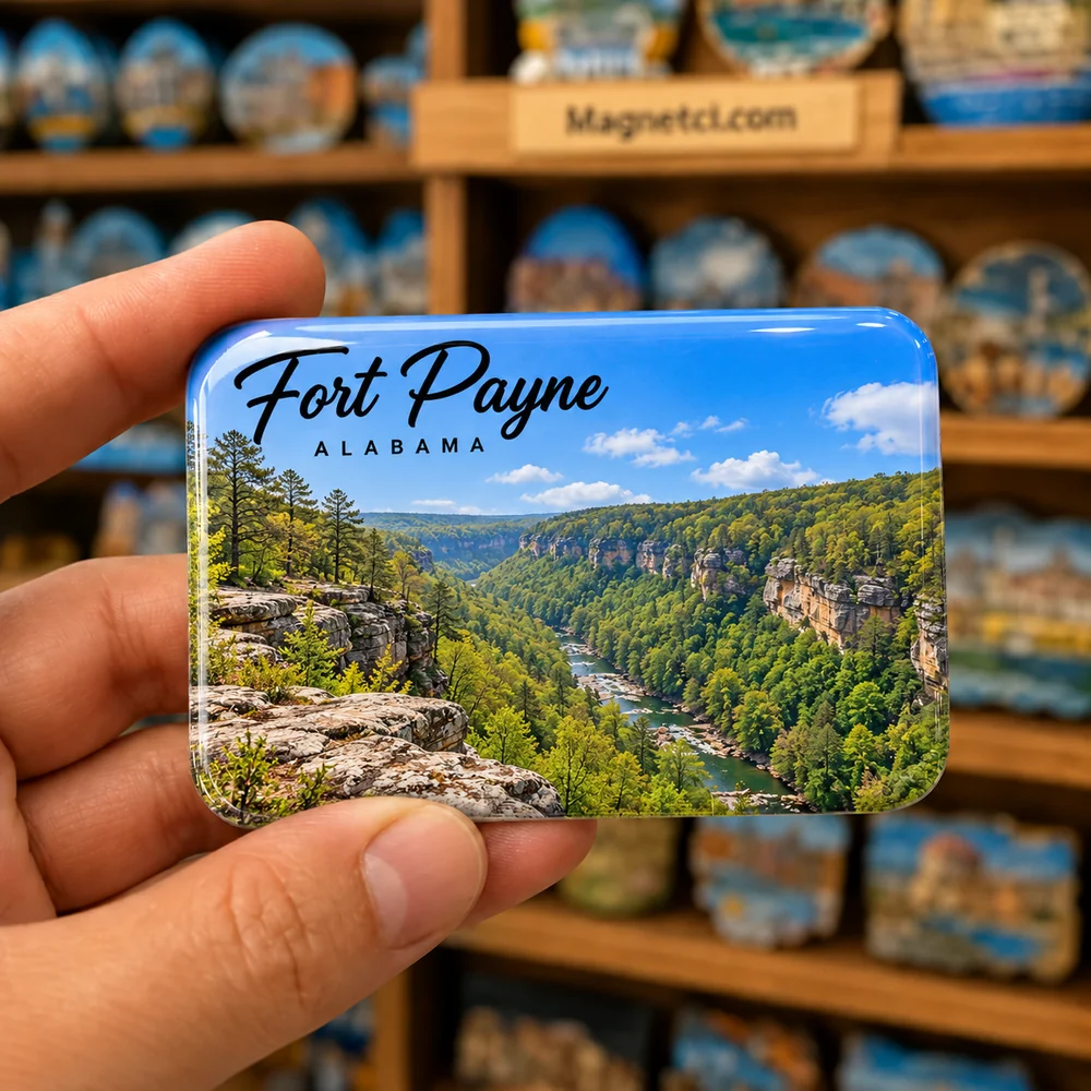 Wolf Creek Overlook epoksi souvenir magnet USA-ALB-LIT-05
