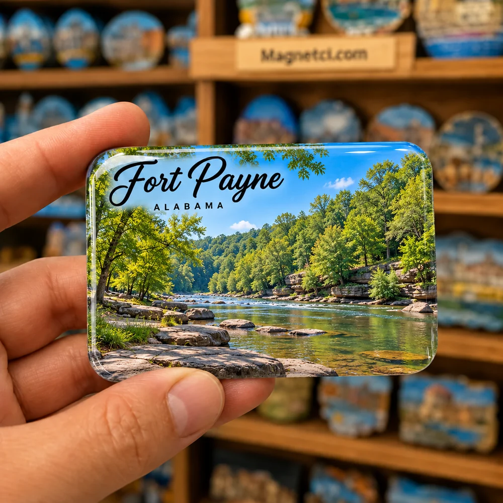 Canyon Mouth Park epoksi souvenir magnet USA-ALB-LIT-07