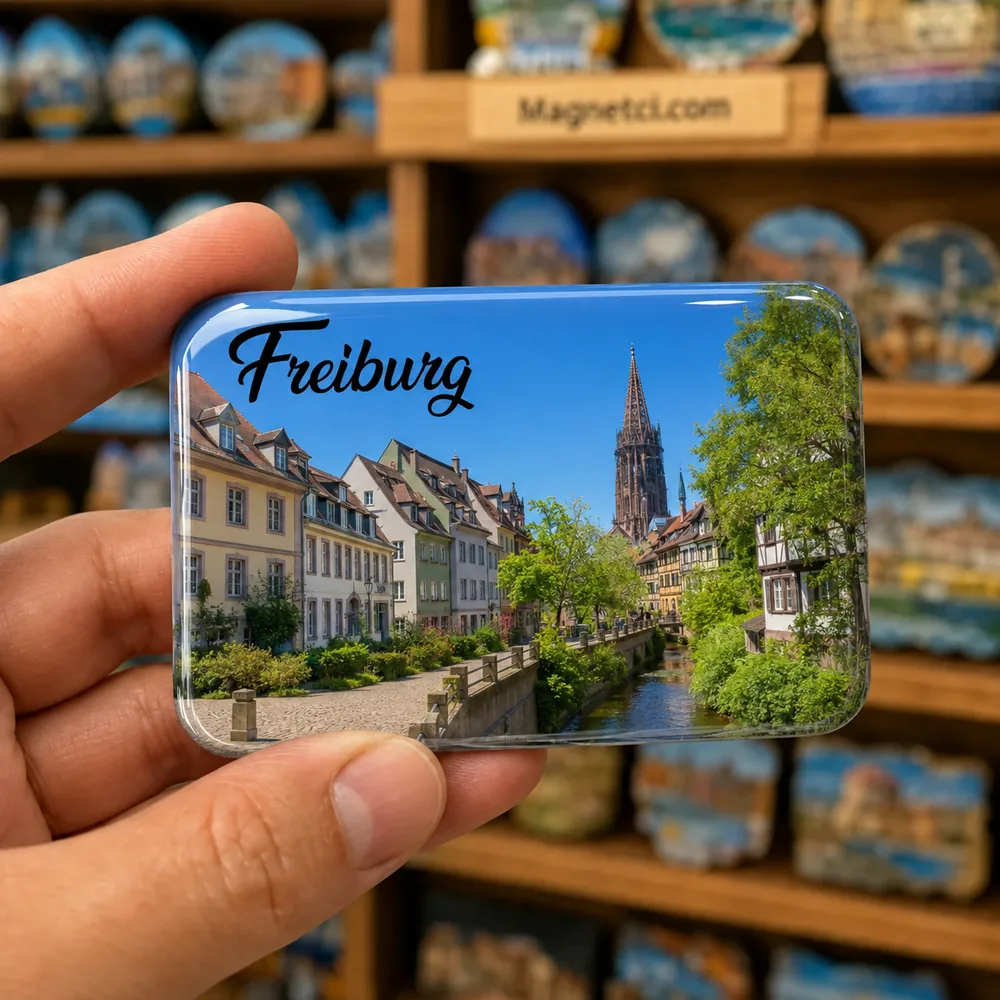 Freiburg im Breisgau Gerberau ve Fischerau Tarihî Bölgesi Epoksi Magnet FRE-11