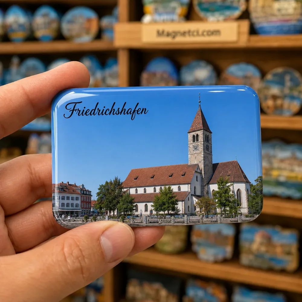 Friedrichshafen Nikolauskirche Epoksi Magnet FRI-09