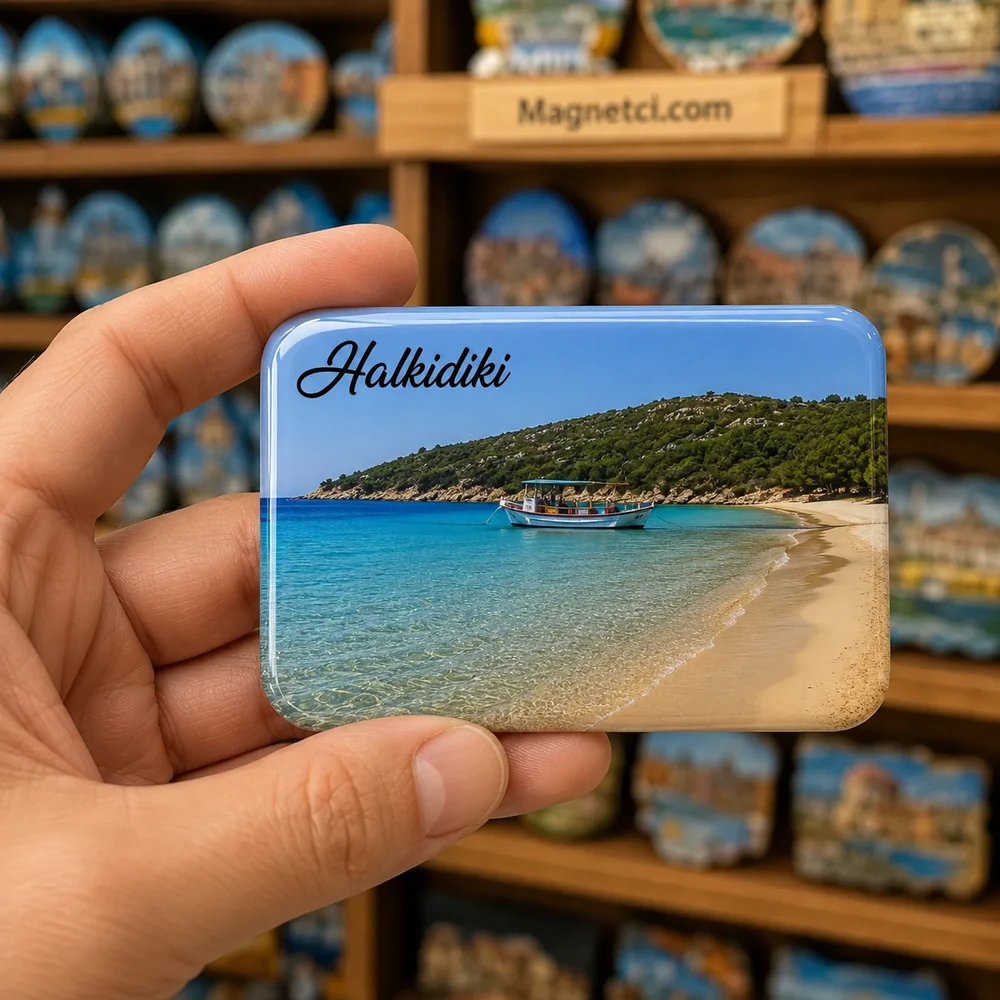 Kassandra Peninsula Kültür ve Müze Rotası epoksi magnet HKP-04