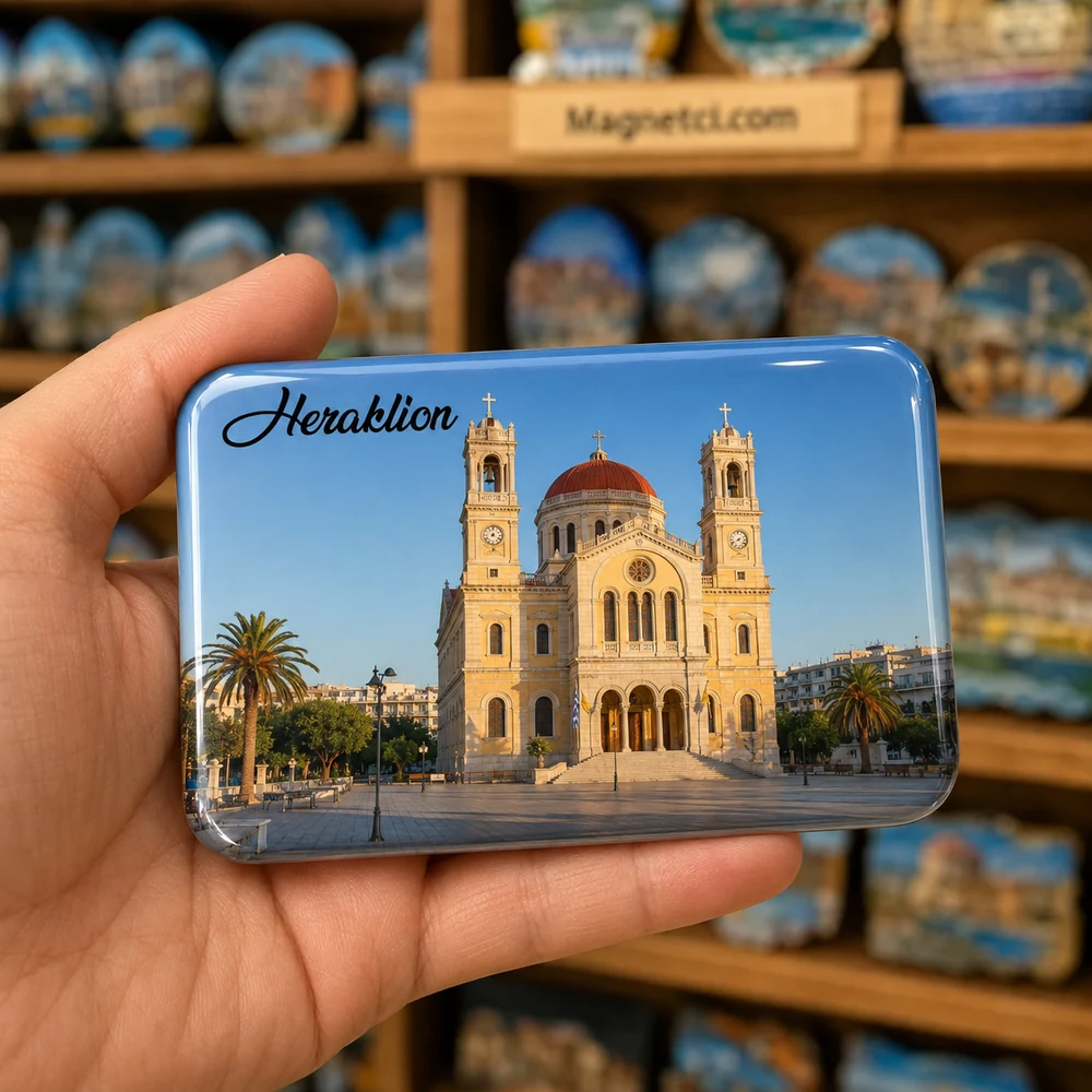 25th of August Street Turistik Merkez Görünümü epoksi magnet HAU-10