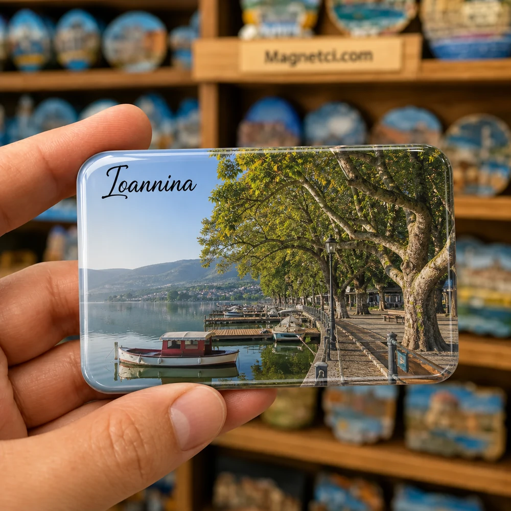 Ioannina Castle Cadde ve Sokak Görünümü epoksi magnet IOC-05