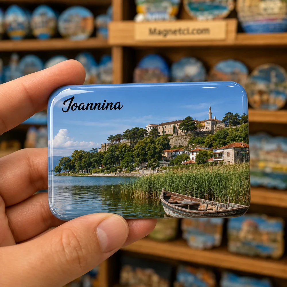 Ioannina Castle Yerel Simgeler Koleksiyonu epoksi magnet IOC-06