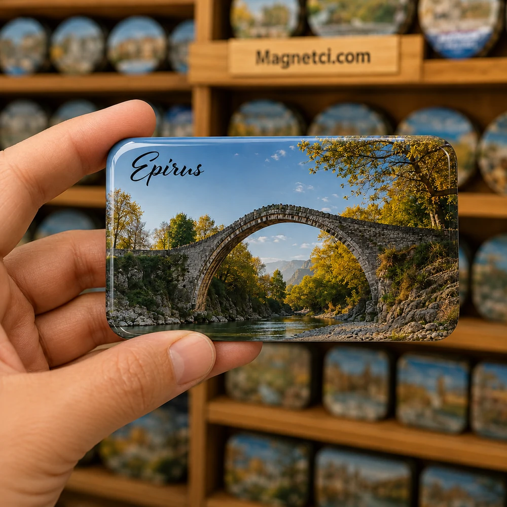 Ioannina Castle Turistik Merkez Görünümü epoksi magnet IOC-10