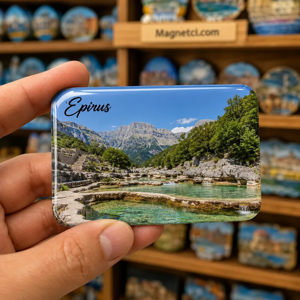 Ioannina Castle Şehir Hatırası Koleksiyonu epoksi magnet IOC-12