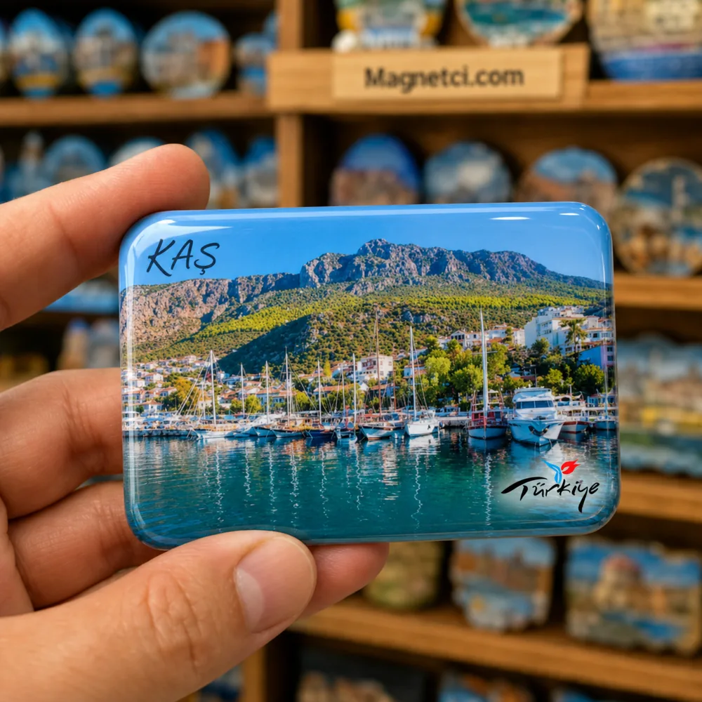 Kaş Limanı ve Yatlar Epoksi Magnet KAS-03