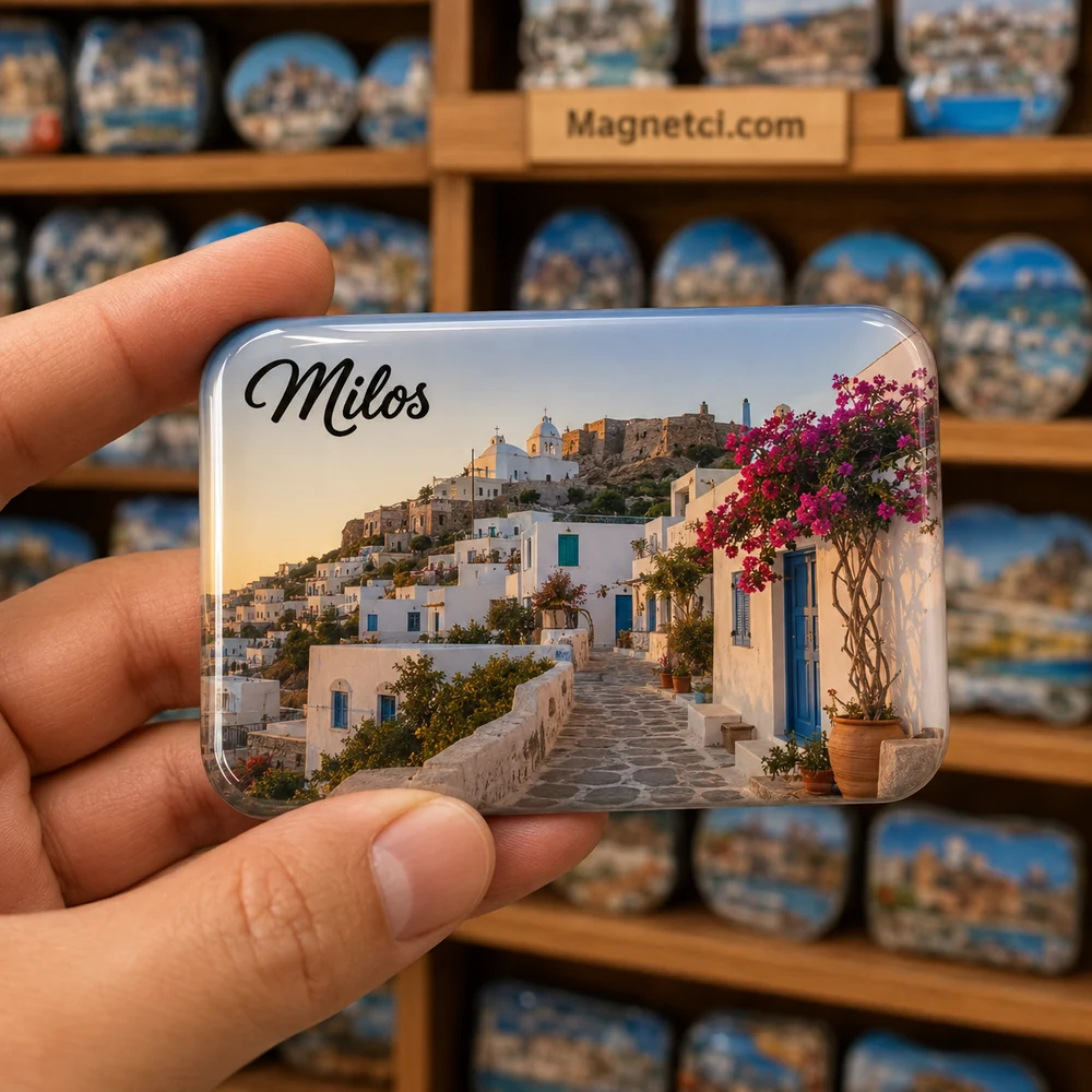 Adamas Port Kültür ve Müze Rotası epoksi magnet MIL-04