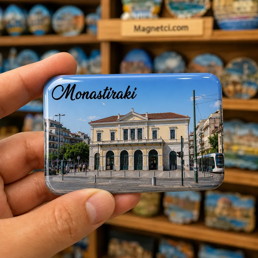 Monastiraki Monastiraki Metro İstasyonu Epoksi Magnet MON-04