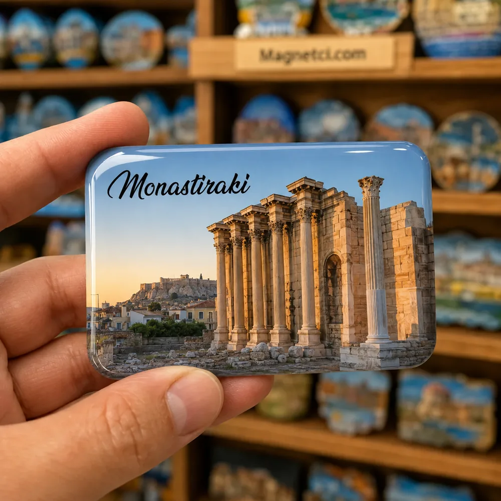 Monastiraki Hadrian Kütüphanesi Epoksi Magnet MON-08