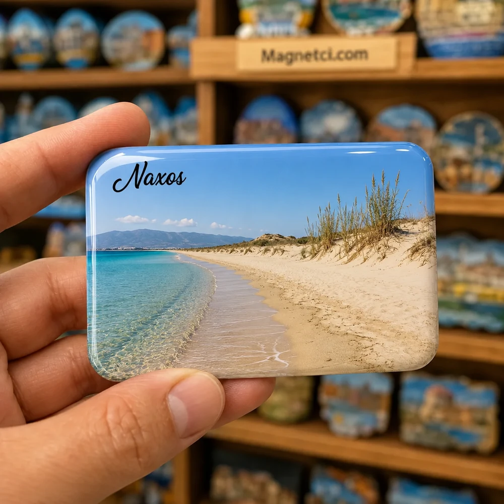 Portara Naxos Tarihi Yapılar Seçkisi epoksi magnet NAX-09