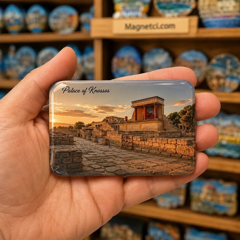 Palace of Knossos Meydanları ve Kent Dokusu epoksi magnet PKH-02