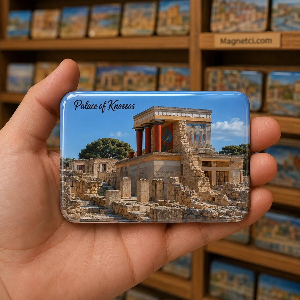Palace of Knossos Kültür ve Müze Rotası epoksi magnet PKH-04