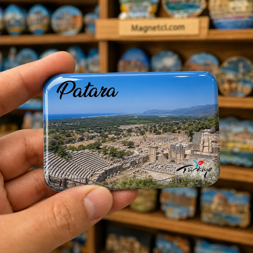 Patara Kurşunlu Tepe ve Antik Kent Panoraması Epoksi Magnet PTR-10