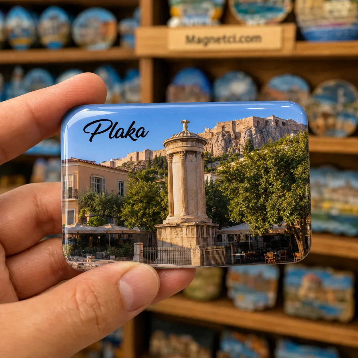 Plaka Lysikrates Anıtı Epoksi Magnet PLK-03
