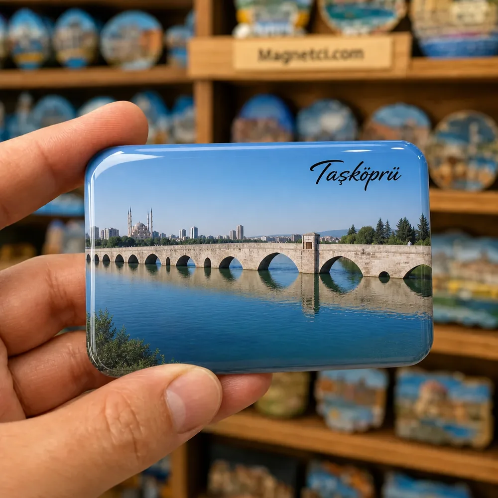 Taşköprü Gündüz Panoraması Epoksi Magnet STK-01