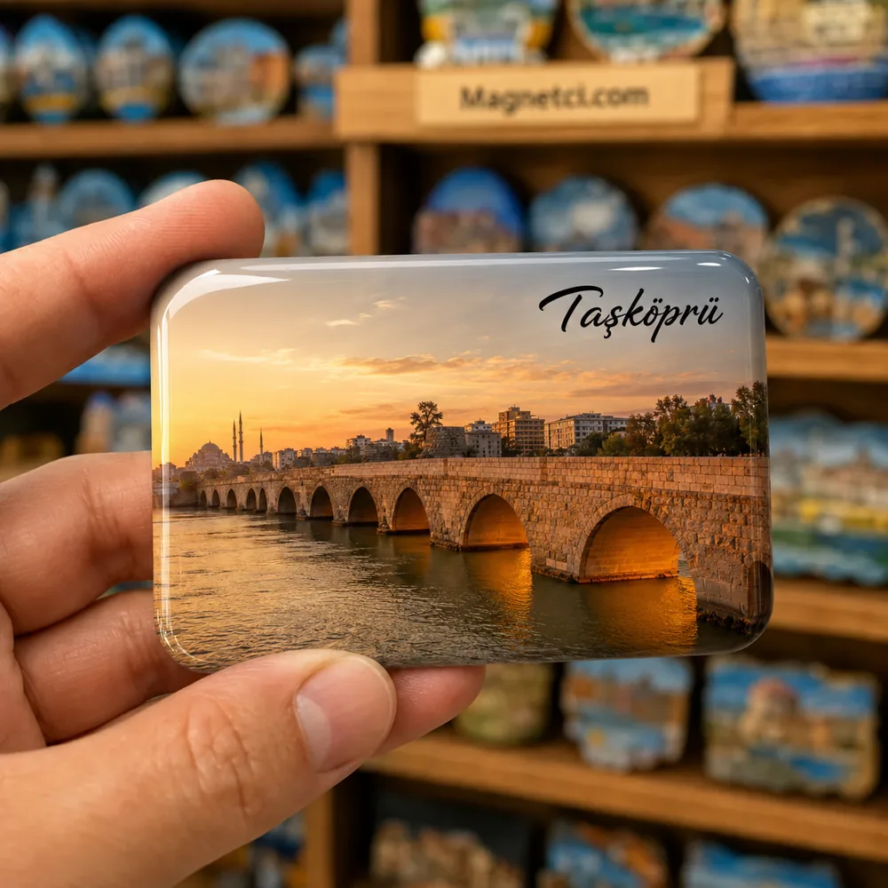 Taşköprü Gün Batımı Epoksi Magnet STK-02